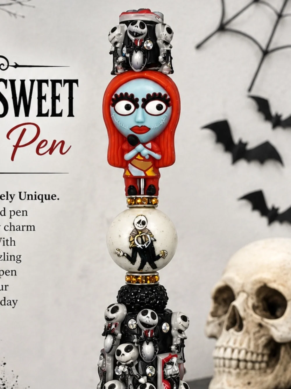 Spooky Sweet Beaded Pen